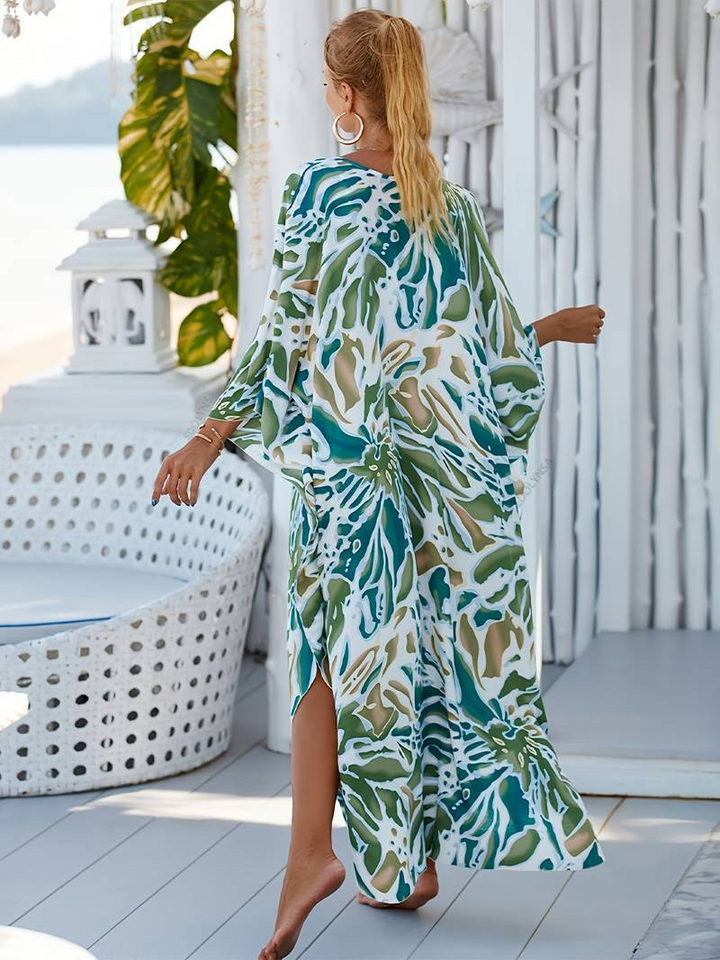 Nyxara - Tropical Resort Bamboo Maxi Dress
