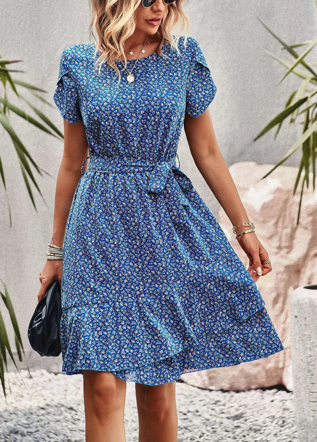 Scarlett™ - Casual Pleated Floral Dress