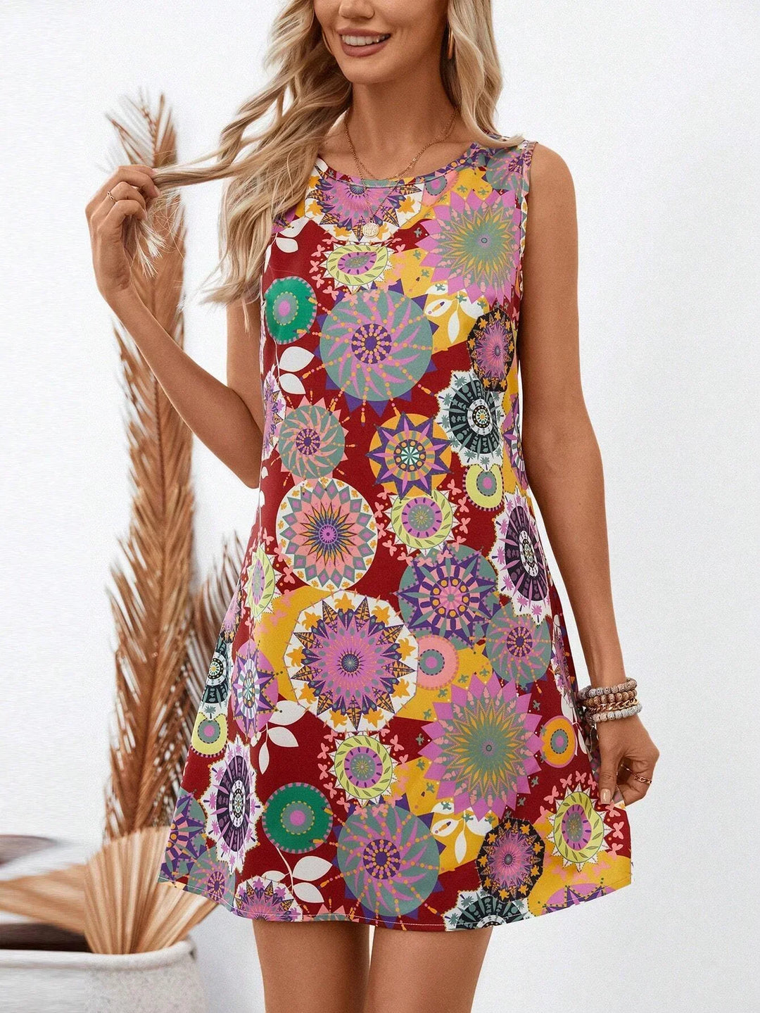 Mia™ - Floral Print Vacation Dress