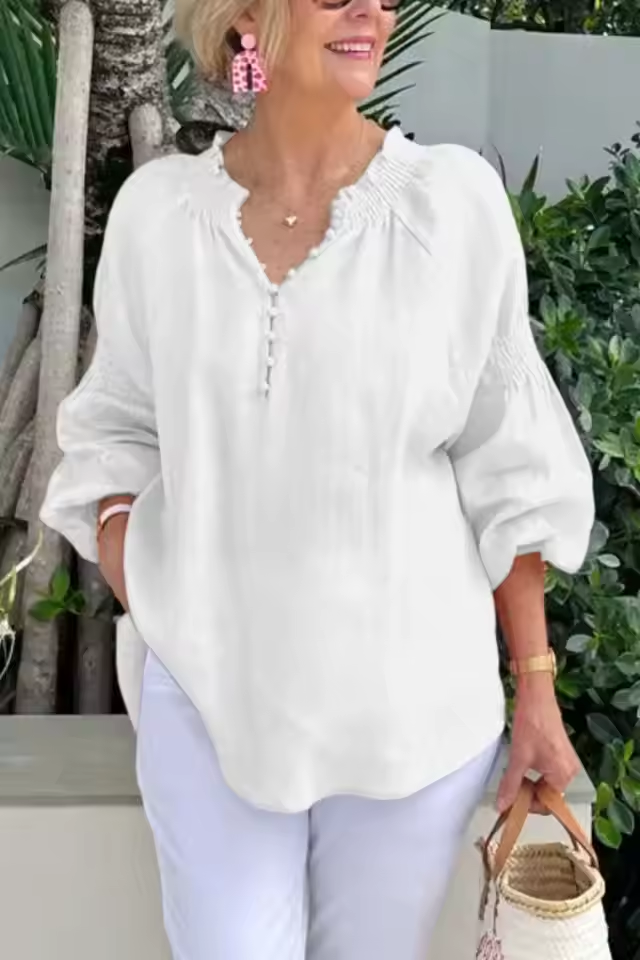 Avery™ - Casual V Neck Blouse