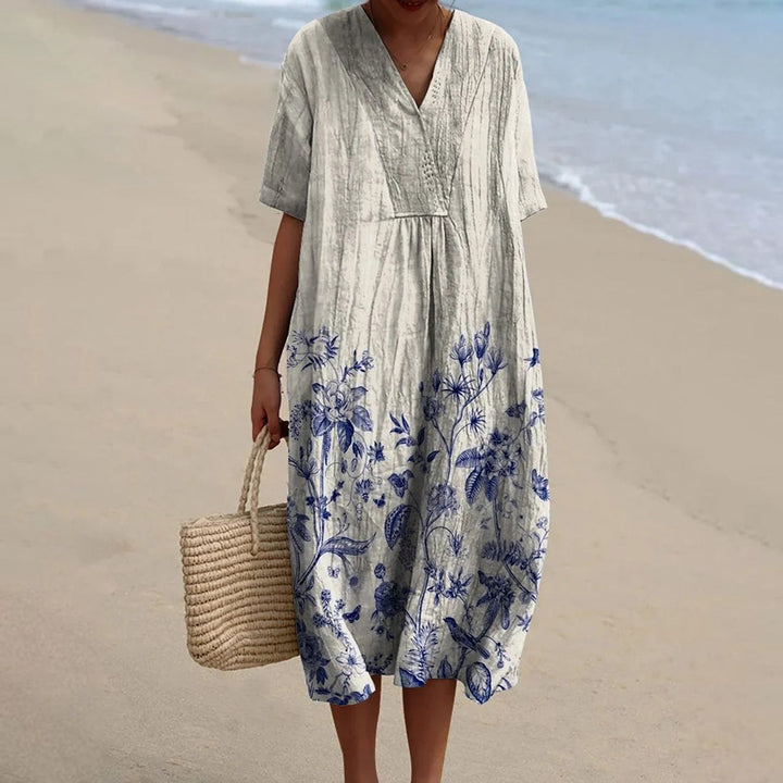 Eloise | Porcelain print dress