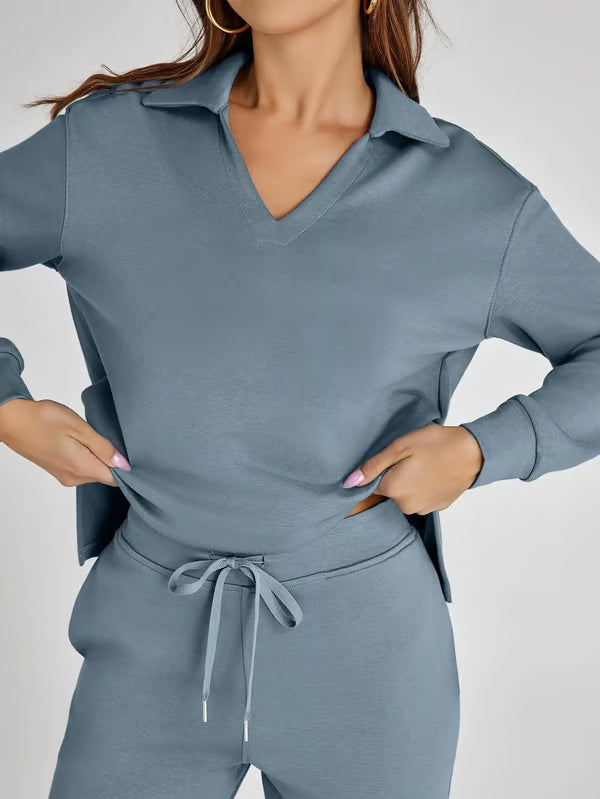 Abby  | Fall Transition 2-Piece Set - Breathable & Wrinkle Resistant