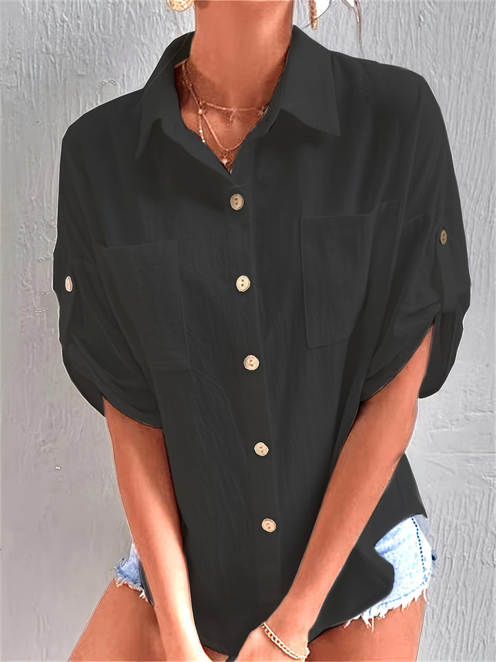 Ellie™ – Casual Linen Shirt