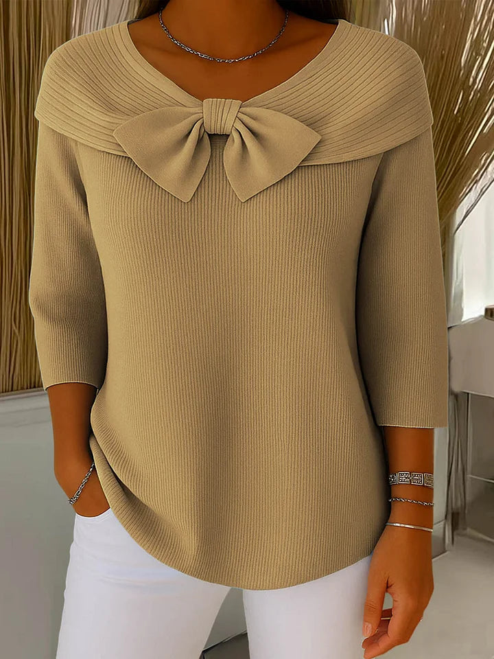 Lirya | Elegant knit top with bow
