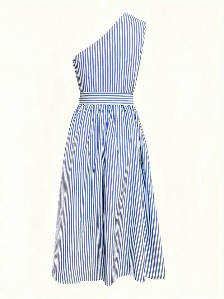 Avery™ - Premium Linen Striped Maxi Dress