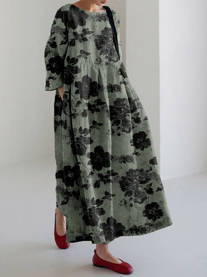 Nerisse™ | Botanical Print Dress