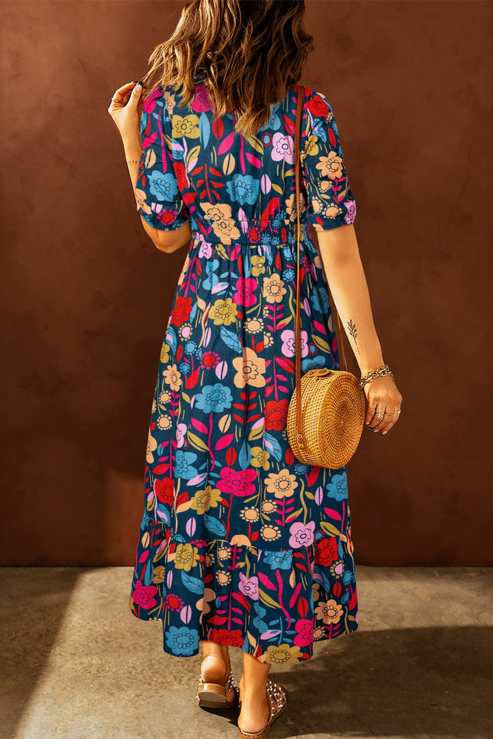 VIRENA RETRO MAXI DRESS