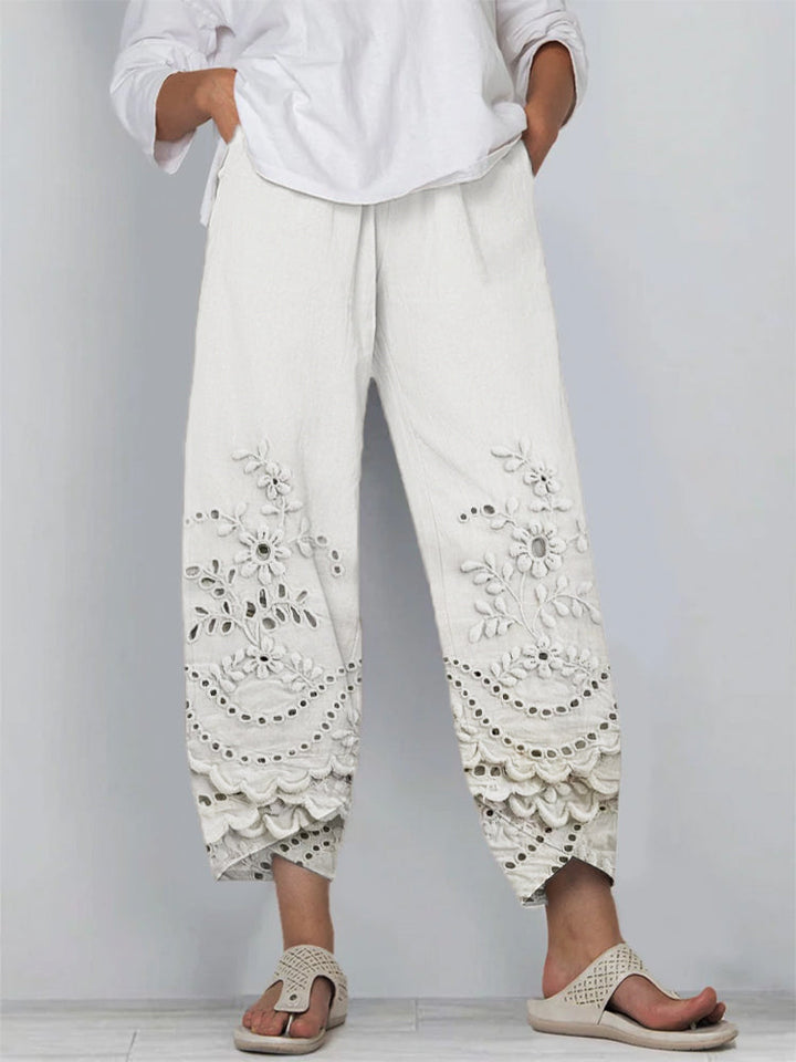 Noelya™ | Printed Lace Pants