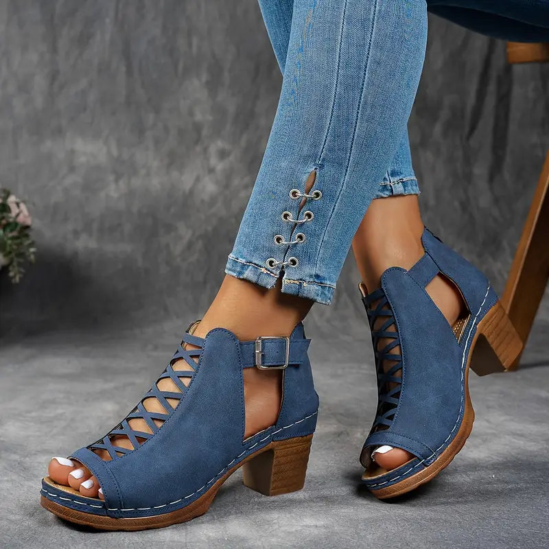 Aubrey™ - Elegant Wedge Sandals