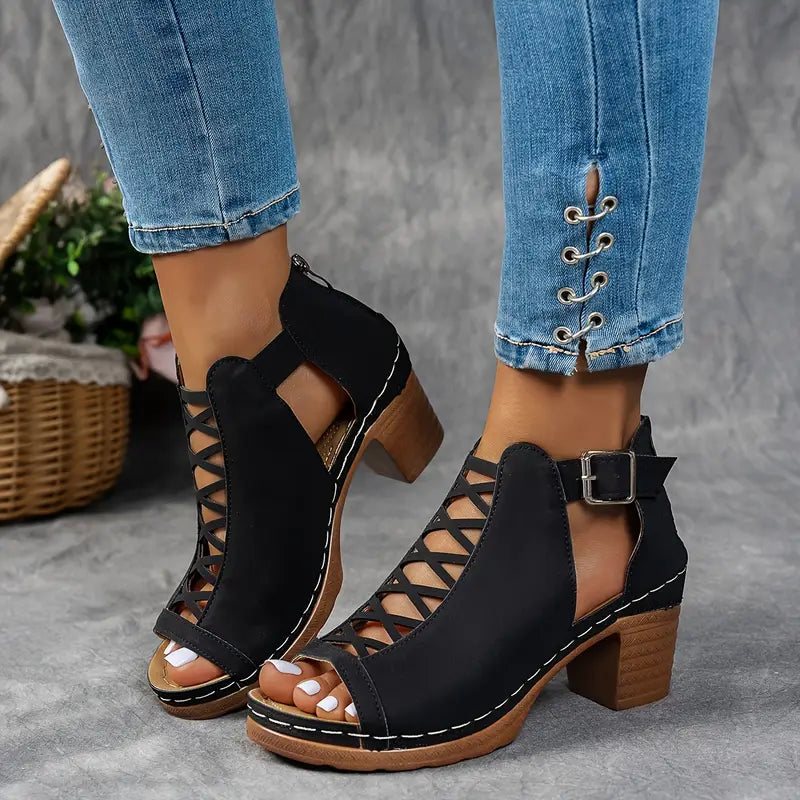 Aubrey™ - Elegant Wedge Sandals