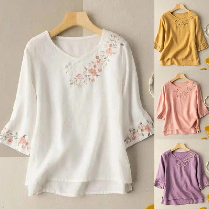 Ella™ - Breathable Linen Blouse