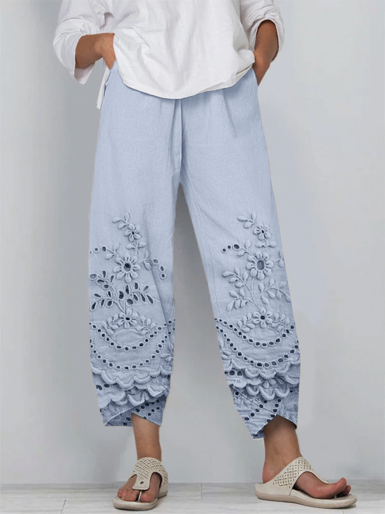 Noelya™ | Printed Lace Pants