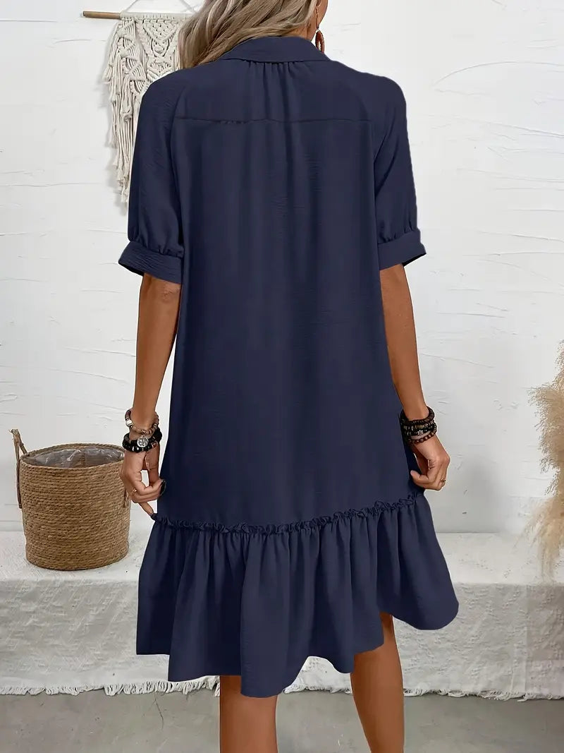 Victoria™ - Elegant Shirt Dress