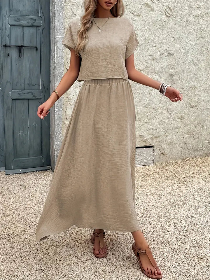 Hannah™ - Comfy Top and Skirt Set