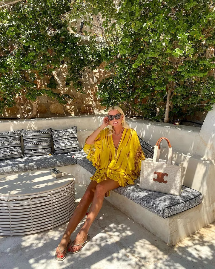 Vera - Puff Sleeve Ombre Print Mini Dress