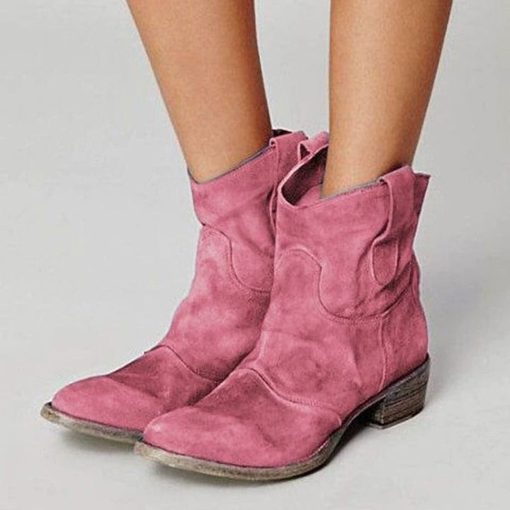 Morwenna - Ridge Suede Western Boots