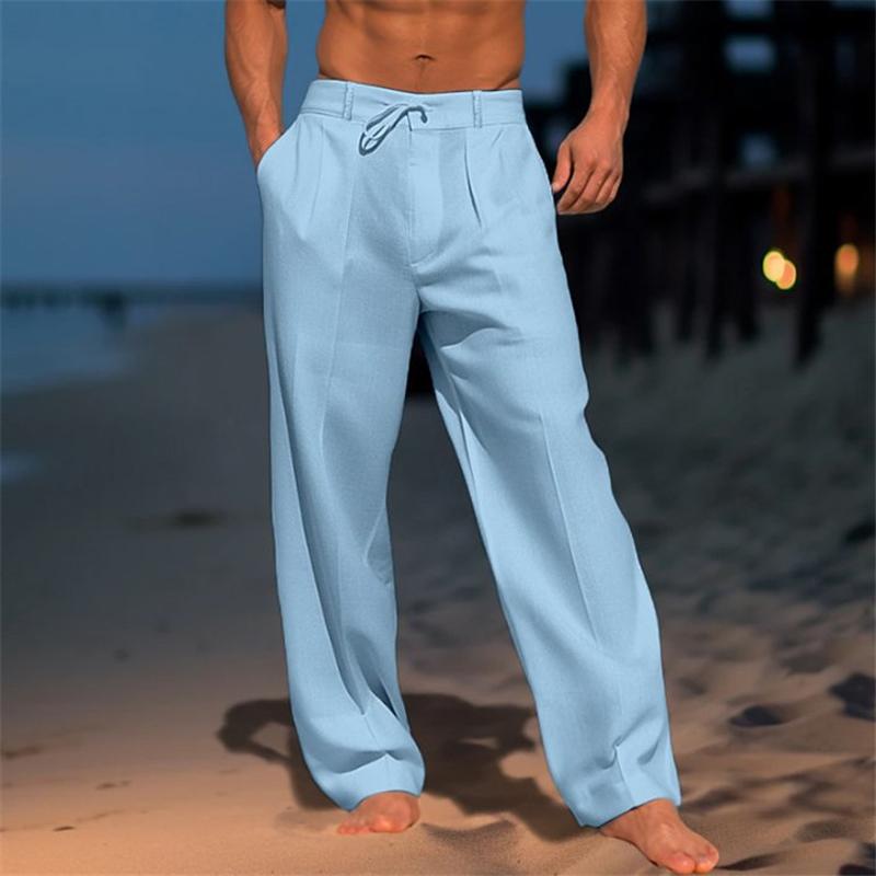 Nathan™ - Linen Solid Color Pants