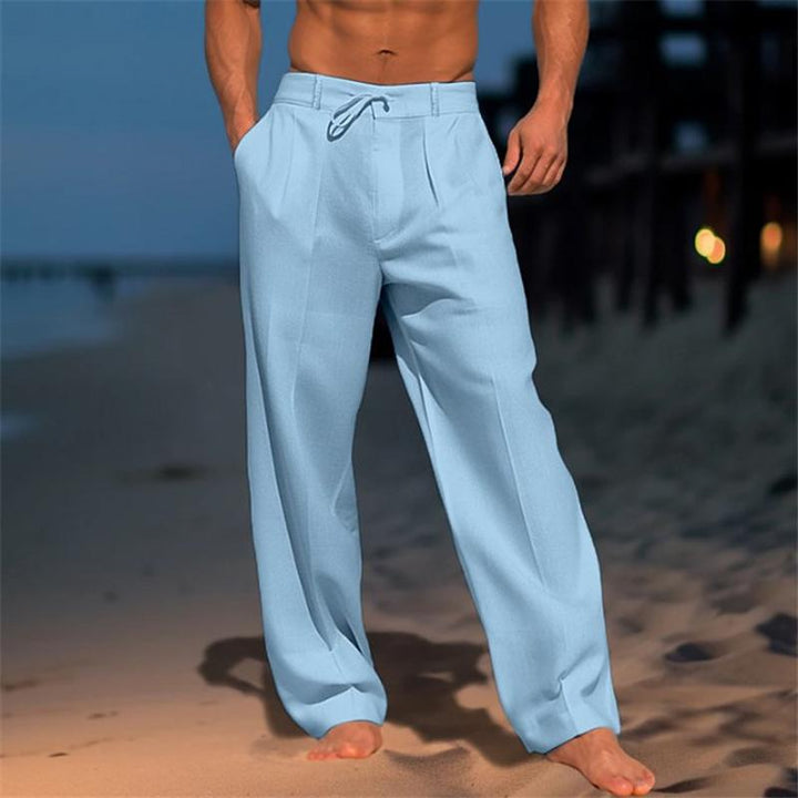 Nathan™ - Linen Solid Color Pants