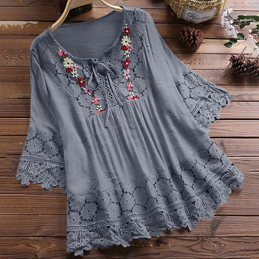 Alyssa™ - Stylish Embroidered Blouse