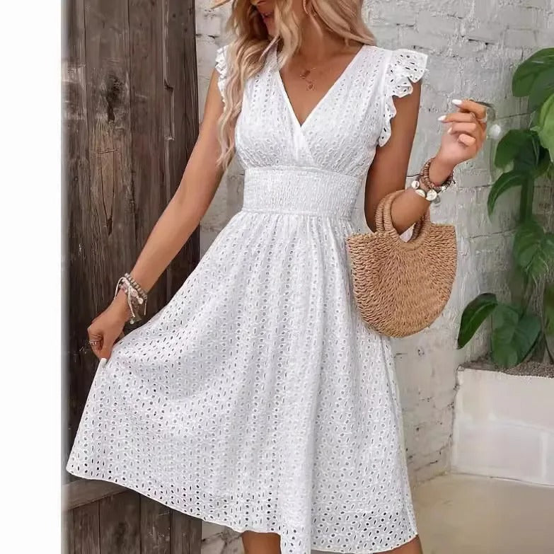 Olivia™ - Stylish Hollow Out Lace Dress