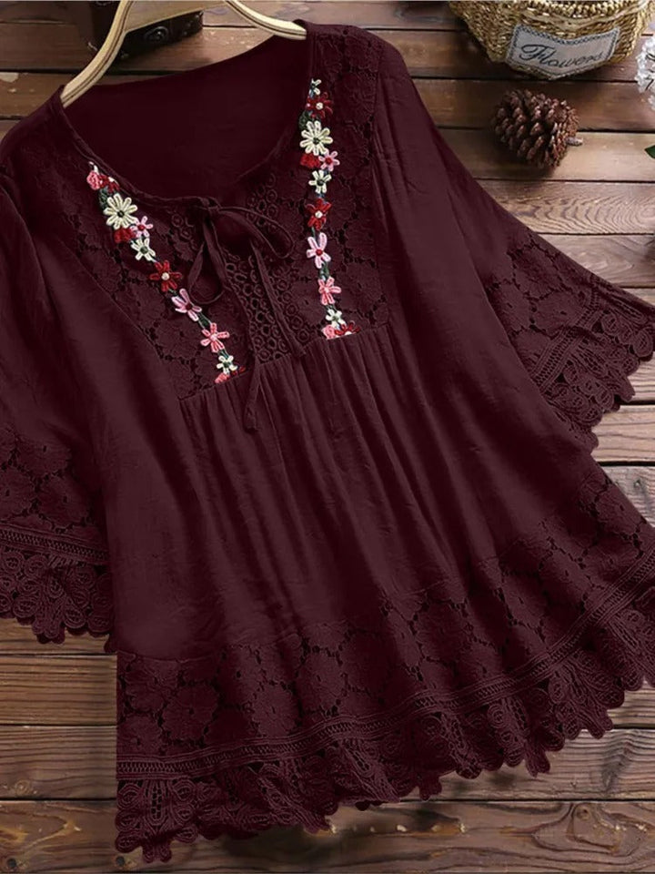 Alyssa™ - Stylish Embroidered Blouse