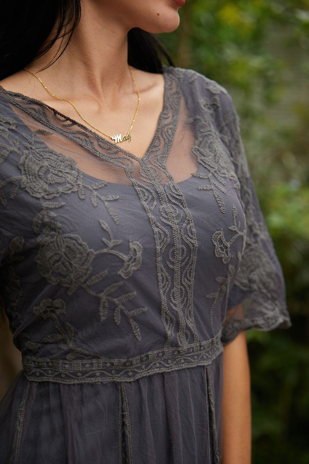 Clarita - Elegant Bloom Maxi Dress