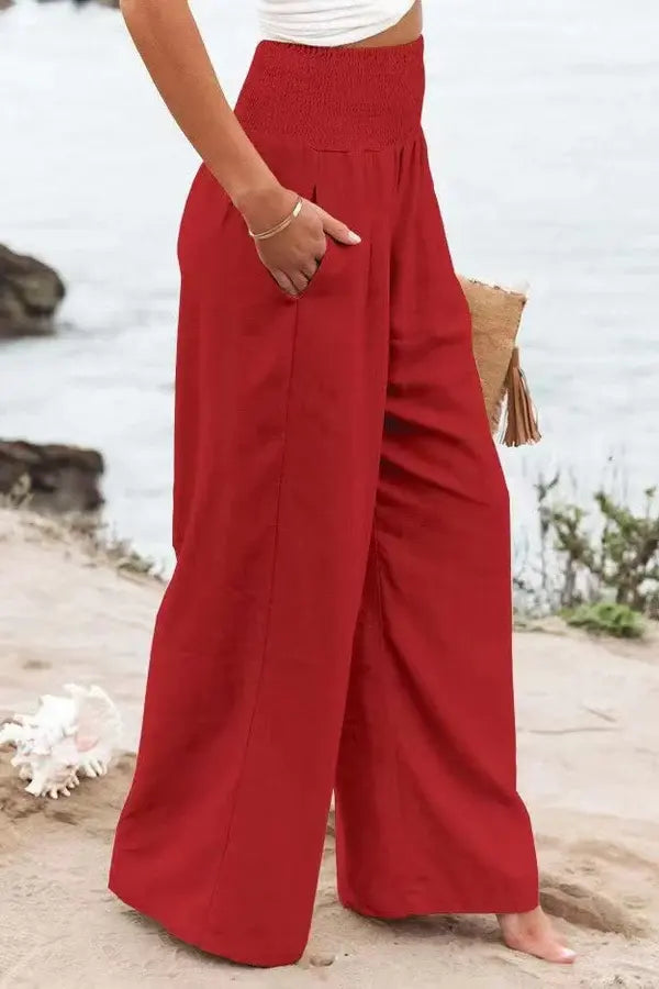 Myrella | CASUAL TROUSERS WITH WIDE LEGS