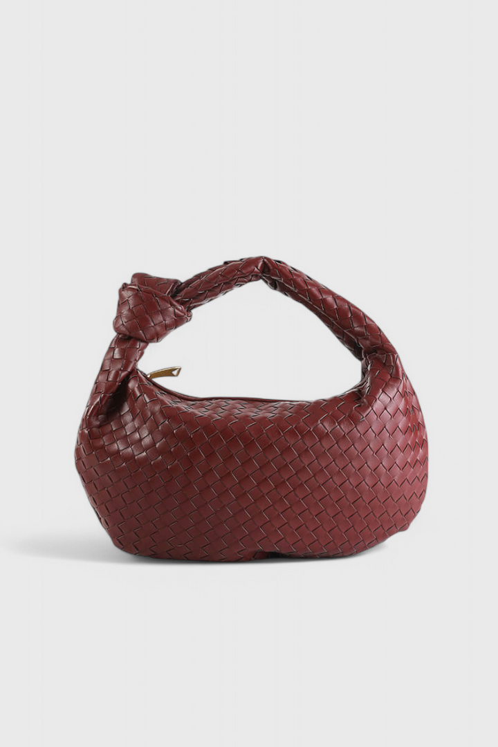 Sage Medium Woven Shoulder Bag