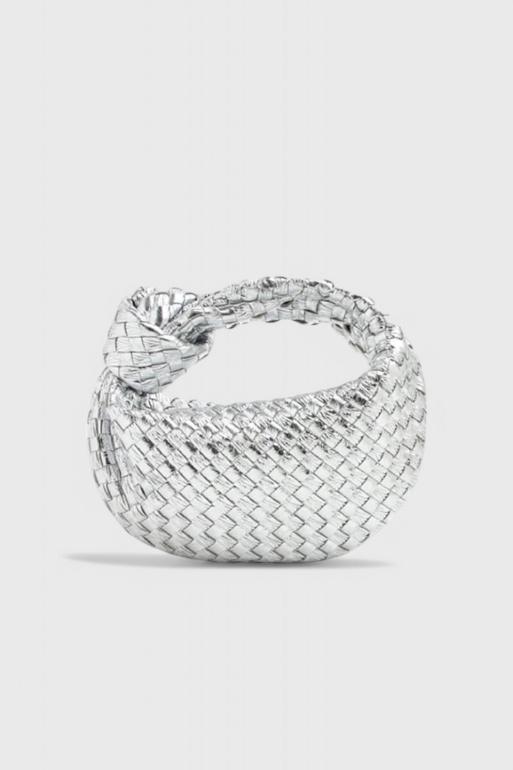 Sage Mini Woven Satchel Bag