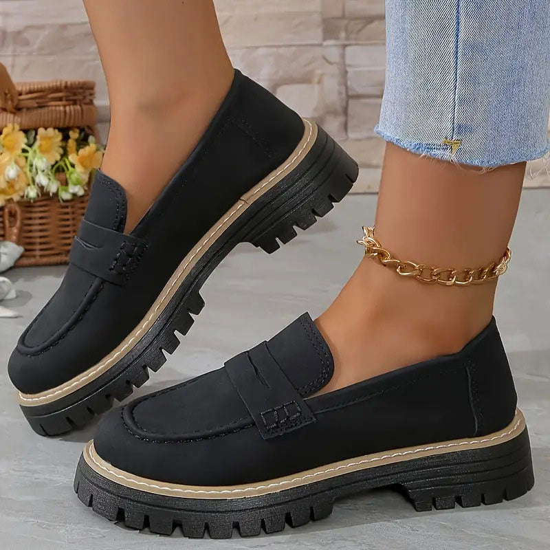 Stella – Comfortable Chunky Platform Loafers