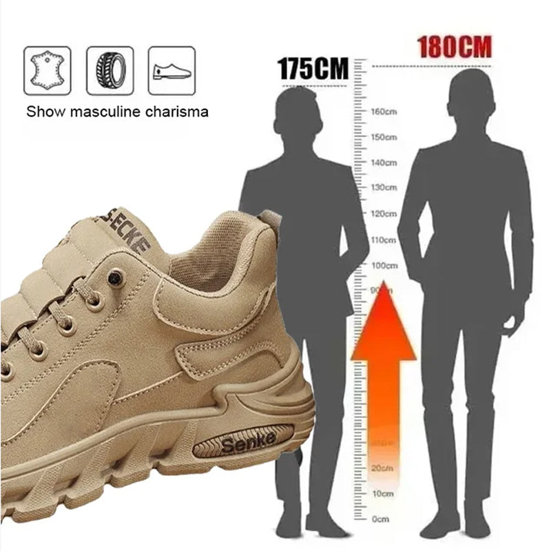HIKEMEN - Men's Casual Hiking Shoes with Thick Sole and Anti-slip