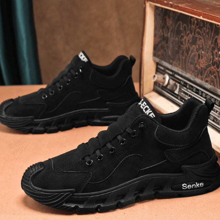 HIKEMEN - Men's Casual Hiking Shoes with Thick Sole and Anti-slip