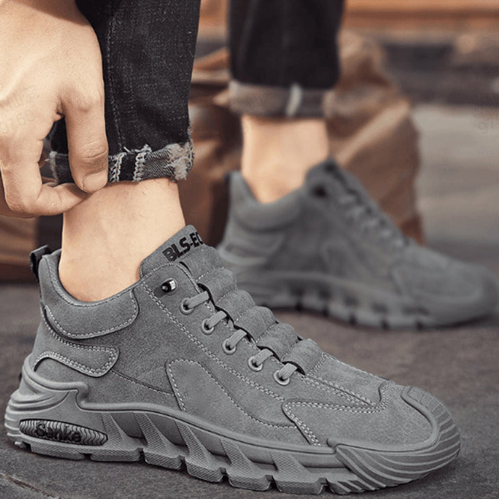 HIKEMEN - Men's Casual Hiking Shoes with Thick Sole and Anti-slip