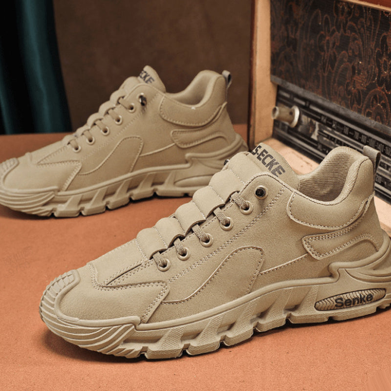 HIKEMEN - Men's Casual Hiking Shoes with Thick Sole and Anti-slip