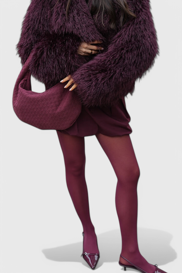 Lila Medium Woven Bag with Knot Detail