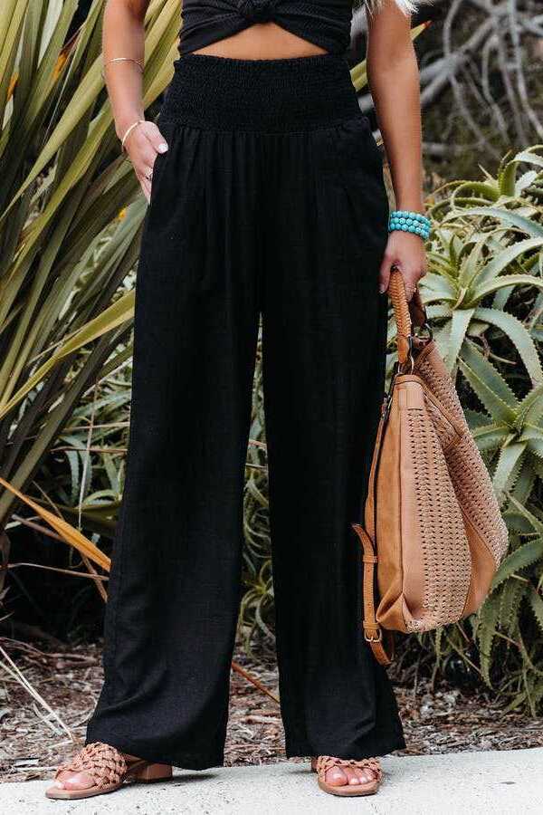 Myrella | CASUAL TROUSERS WITH WIDE LEGS